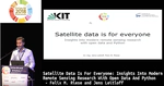 Satellite data is for everyone: insights into modern remote sensing research with open data and Python